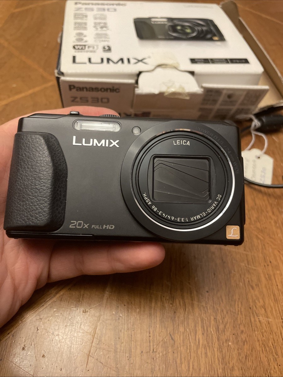 Panasonic Lumix DMC-ZS30 Camera 18.1MP 20x Zoom GPS Wifi w/ 2