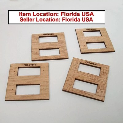 Plywood Servo Mounting Plate Tray for Two FMS-3104 Servo,  4 pcs USA