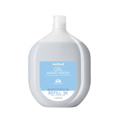 Method Gel Hand Soap Refill Sweet Water 34 Fl. Oz. (328104)