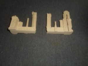 ARMORCAST, TERRAFORM 28MM CORNER CATHEDRAL WALLS RESIN MODEL KIT