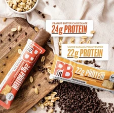 Pbfit Protein Bars Salted Caramel Peanut Butter 6ct - NEW SEALED Box!