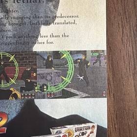 Virtua Cop 2 Sega Saturn Vintage Video Game Print Ad Promo Art Arcade Shooter
