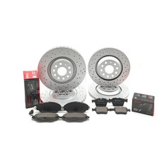 Für VW Passat B8 2.0 Tdi Gebohrt Vorne Ha Bremsscheiben Brembo Pads 340mm 310mm
