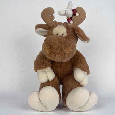 #ad Fingerhut Woody amp; Squeak Stuffed Animal Plush Moose amp; Mouse inches 90#x27;s VTG 18quot; $29.99