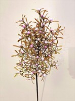 Artplants Kunststoff Scheinbeeren Zweig Vardalin GrüN-Rosa, 80Cm