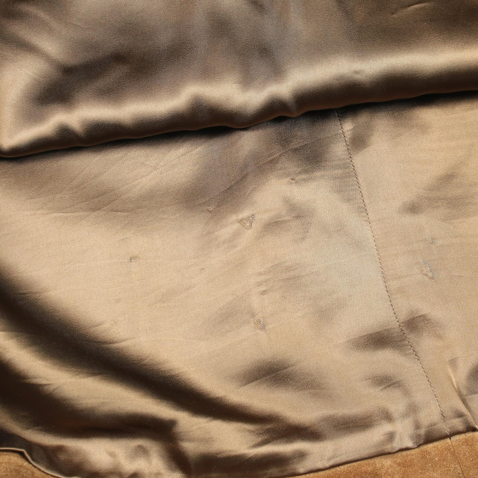 GUCCI Horsebit Sherry Line skirt 626888 Suede leather Brown Used Women size 44 thumbnail 8