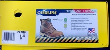 Size 11.5D - Carolina® Men's 6" Domestic Moc Toe Work Boots CA7029 Made in USA