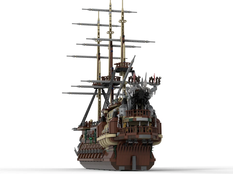 LEGO Pirates of the Caribbean Flying Dutchman MOC Instructions - Image 2 of 4