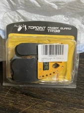 Archery Finger Guard Tab Protector Gear Leather Glove Aluminum Pad Bow Shooting