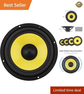 Dynamic 8 Inch Woofer Speaker with Pure Copper Terminals for Crystal-Clear Bass