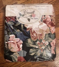Rare Find Vintage Croscill Home Fashions Drapes & Tiebacks Lined 80" X 84" Rose