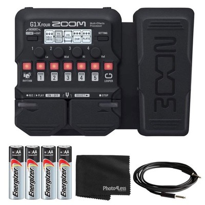 Zoom G1X Four Guitar Effects Processor with Built-In Expression Pedal - 70+ Buil