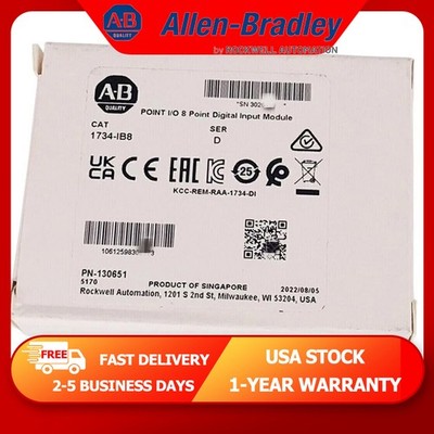 1734-IB8 New AB 1734-IB8 8Point Digital Input Module 1734IB8 AB Real US Stock