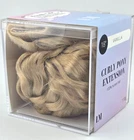 Locks & Mane 18" Curly Pony Extension VANILLA 100% Human Hair Sealed