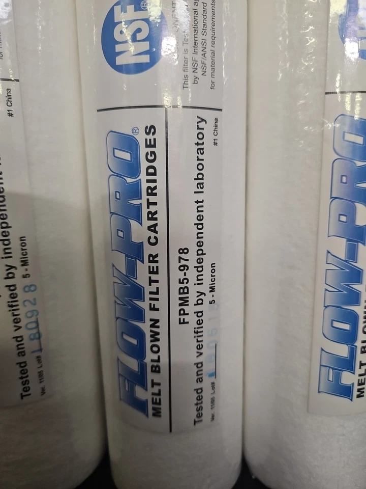 Water (FPMB5-978) 9-7/8"x2.5" Flow-Pro Melt Blown Sedimnt 5 Micron Filter (5 Pk) - Image 2 of 2