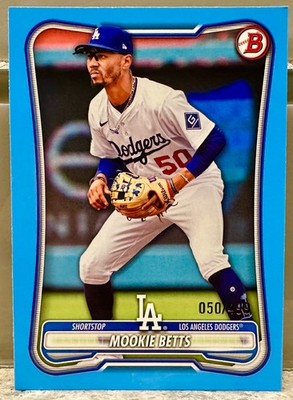 JERSEY NUMBER MATCH! 2026 Topps Bowman Mookie Betts Skyblue 50/499! DODGERS!