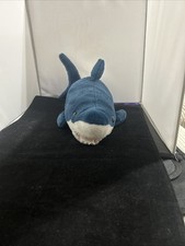 Wild Republic Shark Plush Stuffed Animal Blue White Open Mouth Realistic 20" JZ5