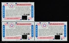 HAITI, USA BICENTURY, SUBCHARGED, 3 STAMPS MNH