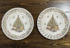 Queen’s Myott Seasons Greetings Salad Plates Set Of 2