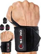 Wrist Wraps for Weightlifting 18" Straps W-Black 
