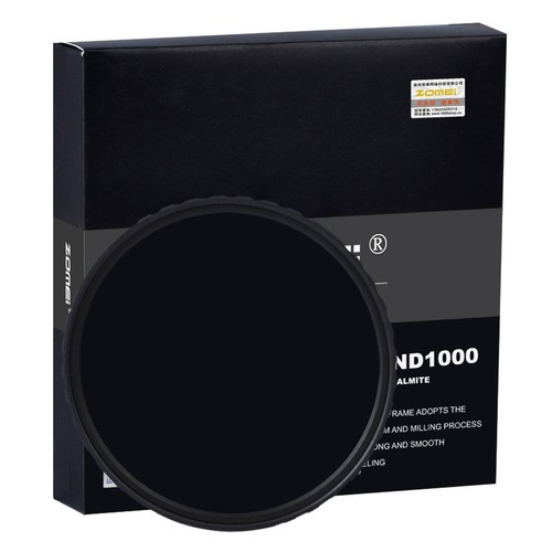 Slim HD ND 1000 Glass 10 Stop Neutral Density Filter 52/58/67/72/77/82 mm ZOMEI - Picture 2 of 13