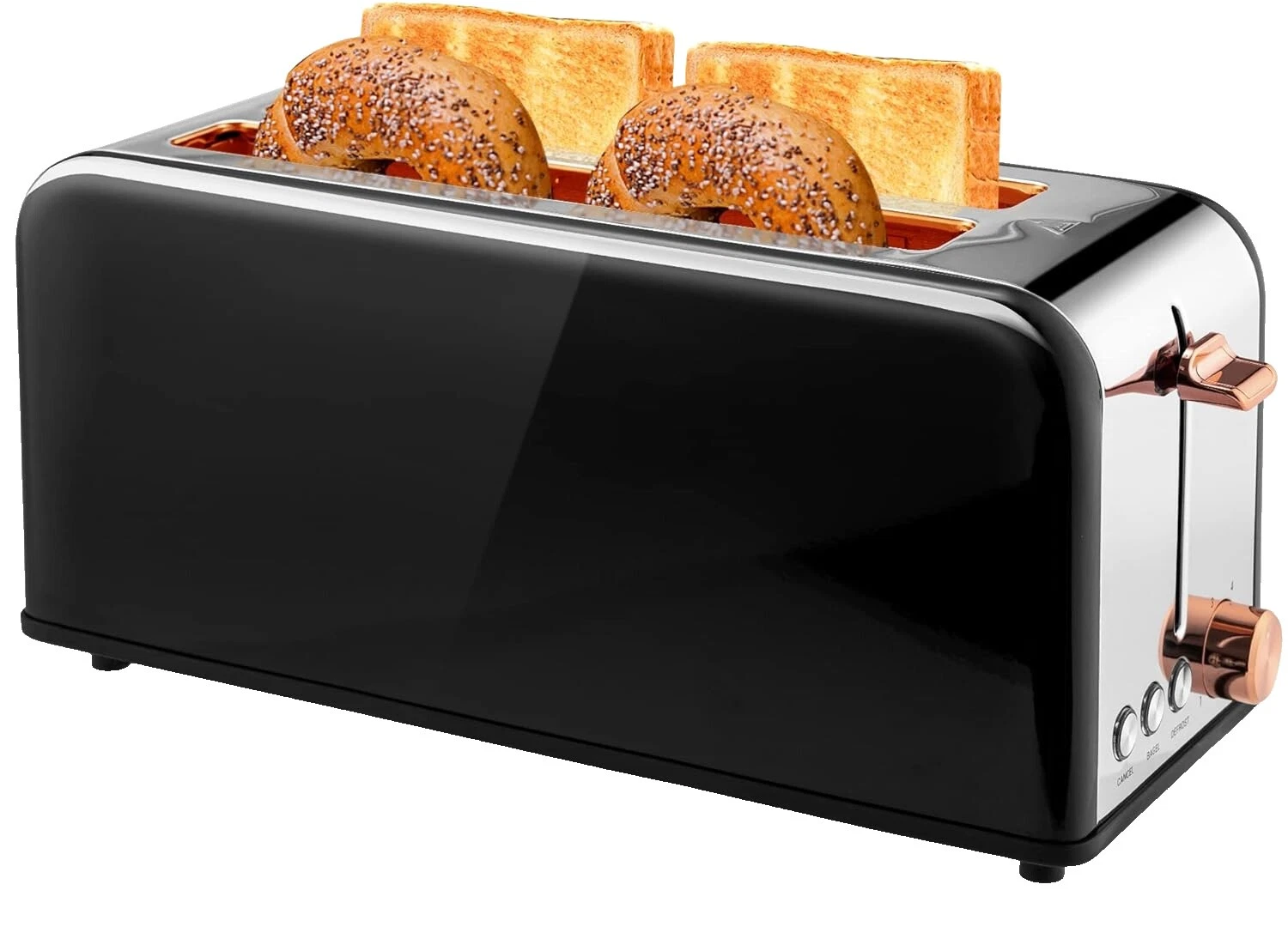 Stainless Steel Black Toasters