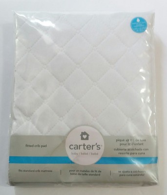 carter's keep me dry fitted quilted crib pad