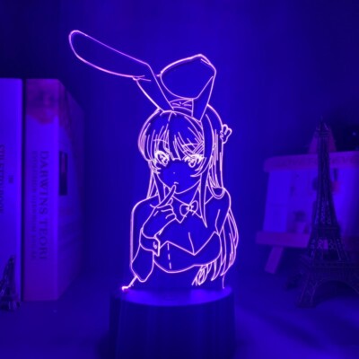 Mai Sakurajima Rascal Does Not Dream Mehrfarbige 3D Stimmungslampe