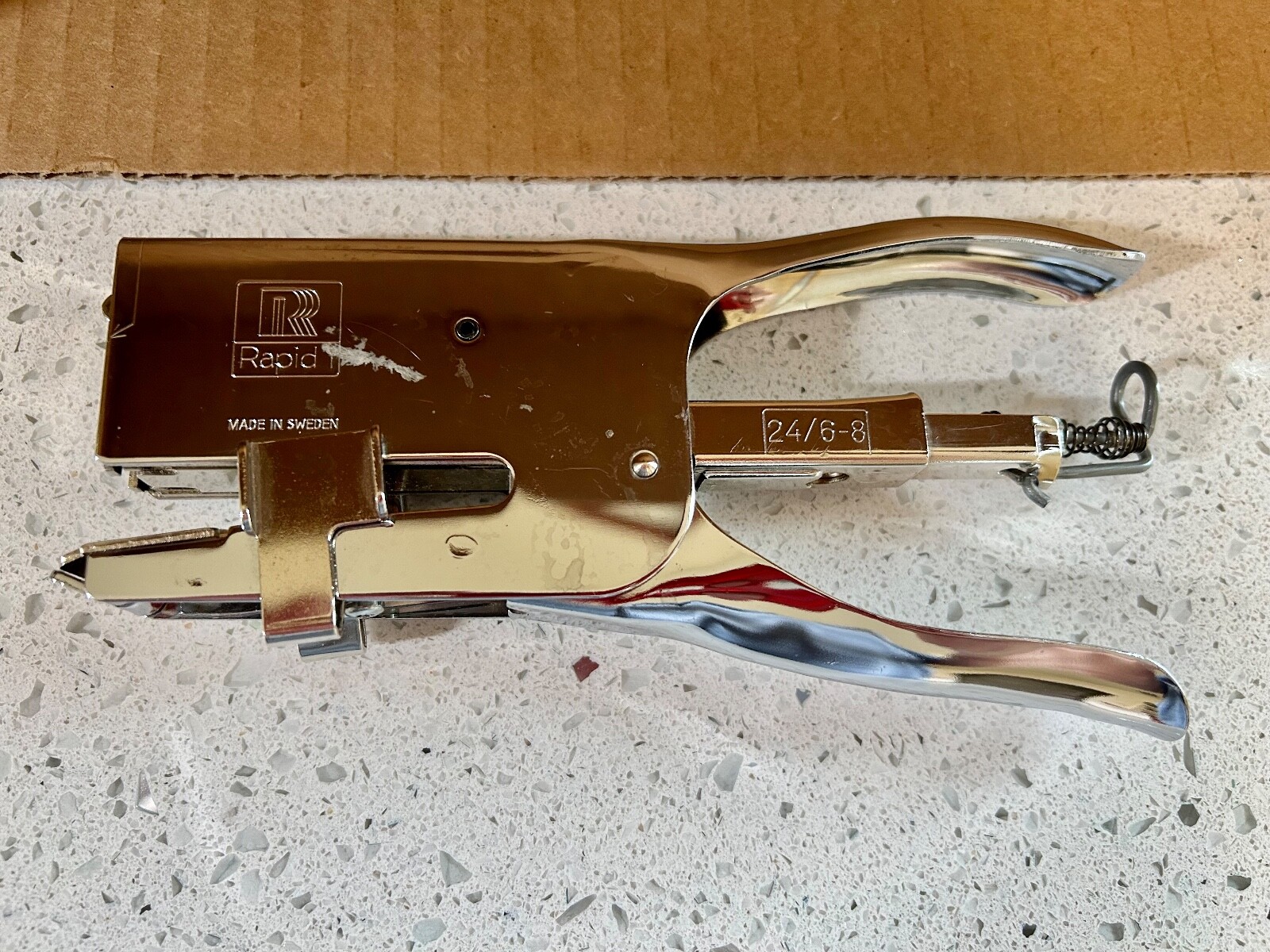 Rapid Classic 1 Steel Chrome Plier Hand Stapler Made in Sweden No