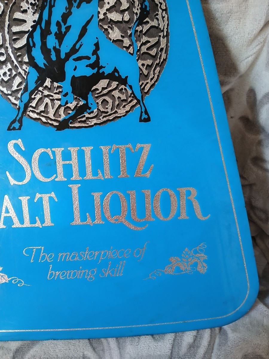 Schlitz Malt Liquor サイン Vintage Schlitz Malt Liquor Lighted Beer Sign - Faux Neon