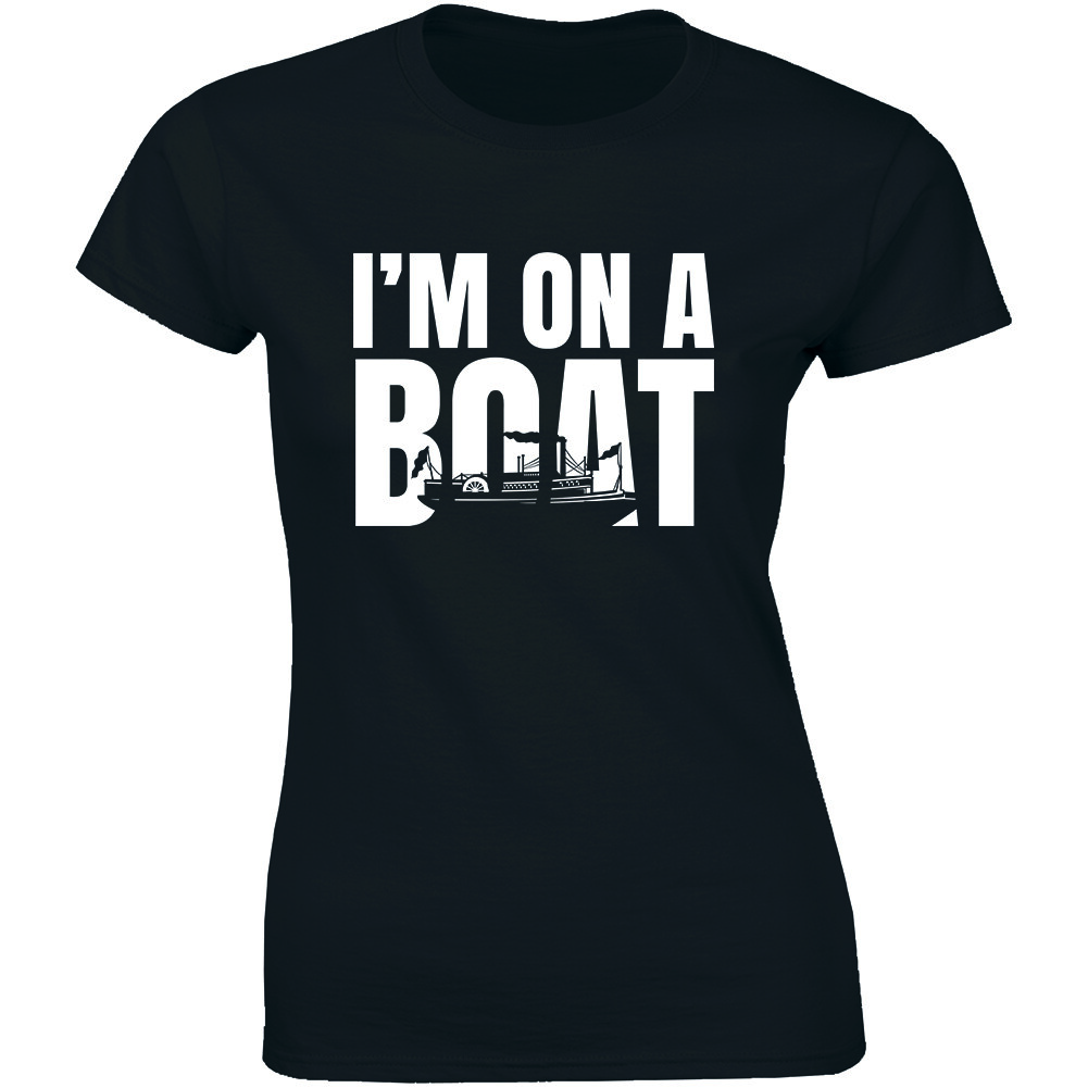 I'm On A Boat Funny Boating Shirt Summer Vacation Sailing Cruise