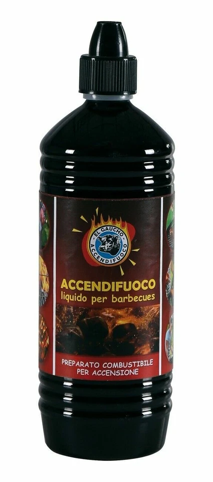 EL GAUCHO ACCENDIFUOCO COMBUSTIBILE LIQUIDO PER BARBECUE CARBONELLA CARBONE LT 1 (20298)
