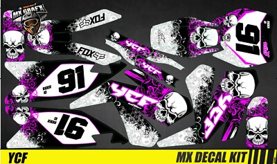 MX Decal Kit For YCF - Pink Skull