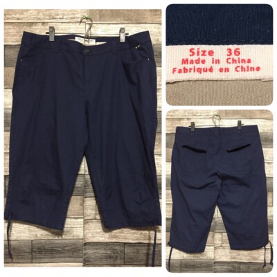 Helly Hansen Capri Chino Pants Women s 36 Navy Blue (Inseam 17) Lightweight