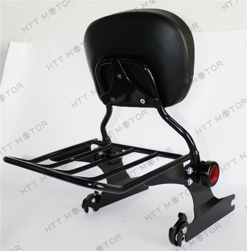 Portaequipajes Sissy Bar para Harley Davidson Softail 07-17 FLSTF FLSTFB F - Imagen 8 de 12
