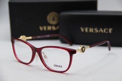 NEW VERSACE MOD. 3297-D 388 VIOLET GOLD CAT EYE AUTHENTIC FRAME EYEGLASSES 55-16
