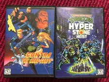 Famiclone 2x cartridges Contra + TMNT for sega genesis MD2 16bit rare