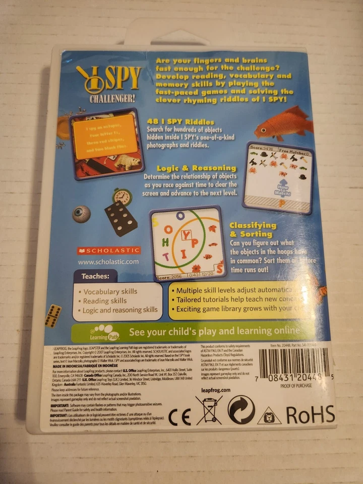 I Spy Challenger! for LeapFrog Leapster - Image 2 of 4