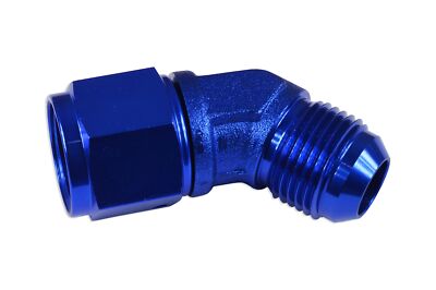 Weiblich-zu-MannAlu Fitting Adapter Verbinder Anschluss 45' AN8 Blau