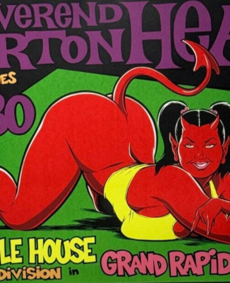 Reverend Horton Heat - Concert Poster 1996 - Signed by Coop - Super Rare Item