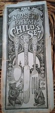 Antique Child's Nursery Rhyme Flatware Set