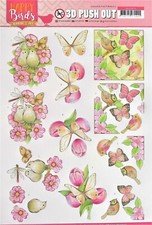 A4 DIE CUT 3D PAPER TOLE DECOUPAGE Push Out Birds Butterflies Flowers SB10415