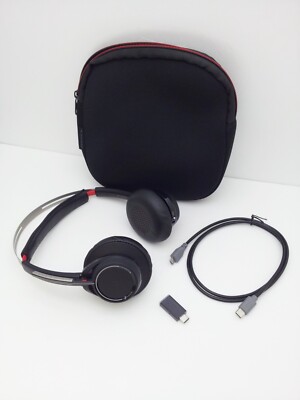 Plantronics Voyager Focus UC B825 Headset No Base USB-C Dongle Charging  Cable