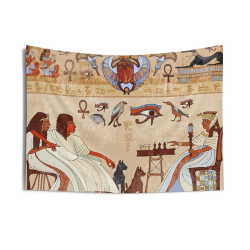 Ancient Egyptian Art Decor Bedroom Living Room Wall Hanging Large Tapestry - 第 5/8 張圖片