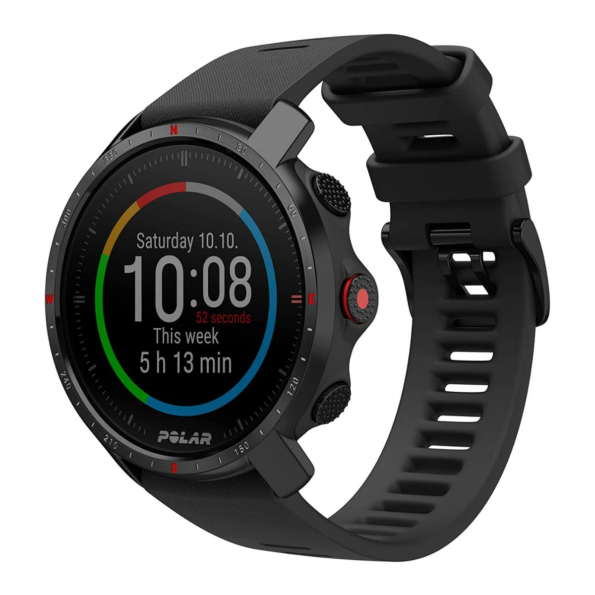 Polar Grit X Pro GPS Multisport Military Durable Glass SmartWatch Black