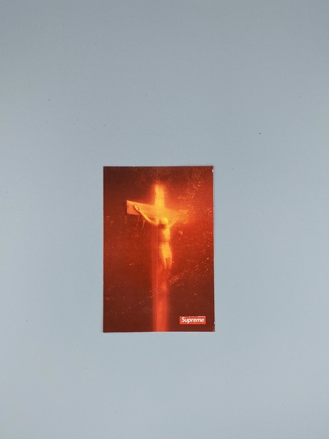 supreme jesus sticker