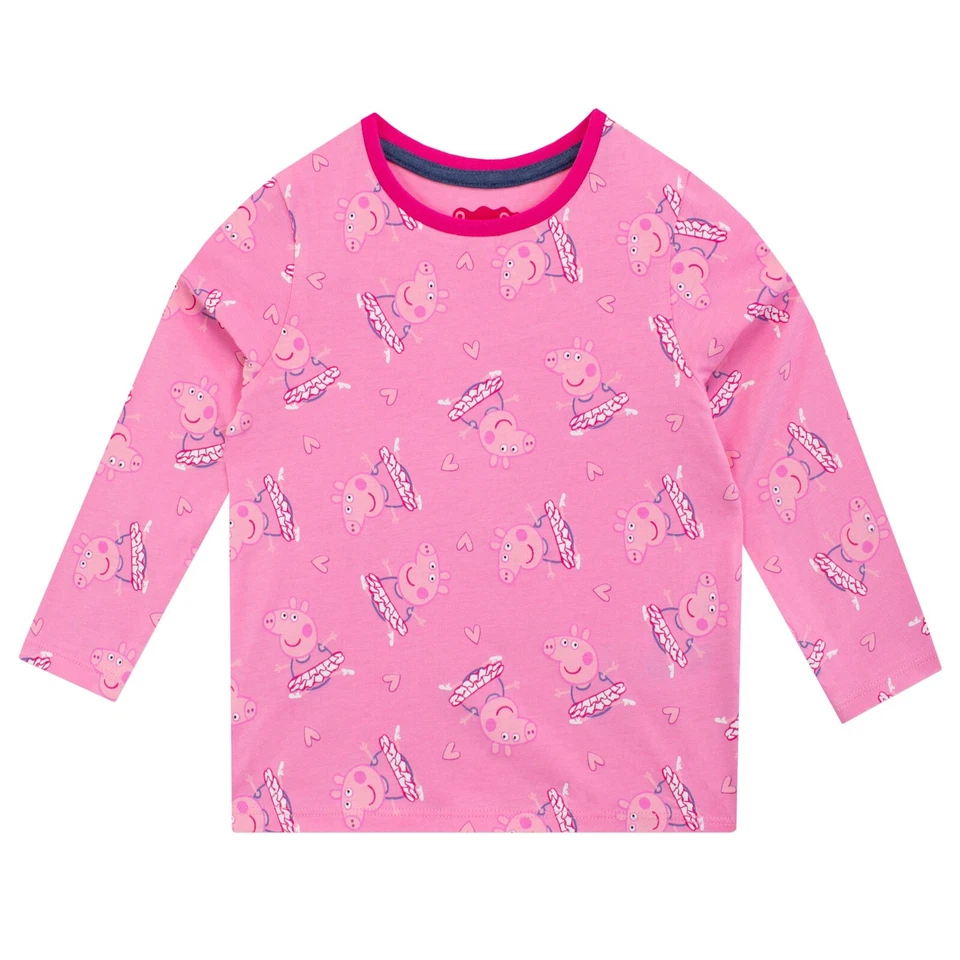 Peppa Pig Pinafore Outfit Kids Girls 18 24 Months 2 3 4 5 6 7 8 Years Dress Pink - Image 2 of 4