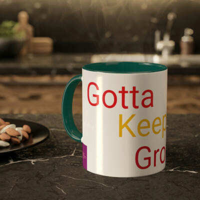 Walnut Gotta Keep Growing Colorful Mugs 11oz Kitchen