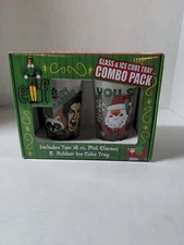 Elf Glasses and Ice Cube Tray Combo Pack-New Open Box