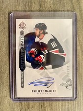 2020-21 SP Authentic Philippe Maillet Future Watch Autograph /999 RC Capitals